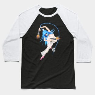 blu 1V Baseball T-Shirt